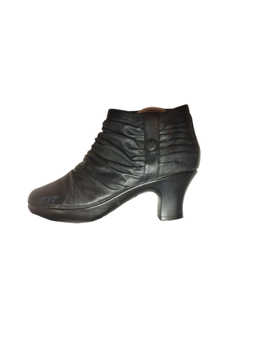 Dansko Ruched Buffy Leather Ankle Booties Size 38